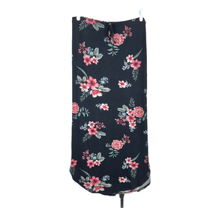 Guilty black floral maxi skirt